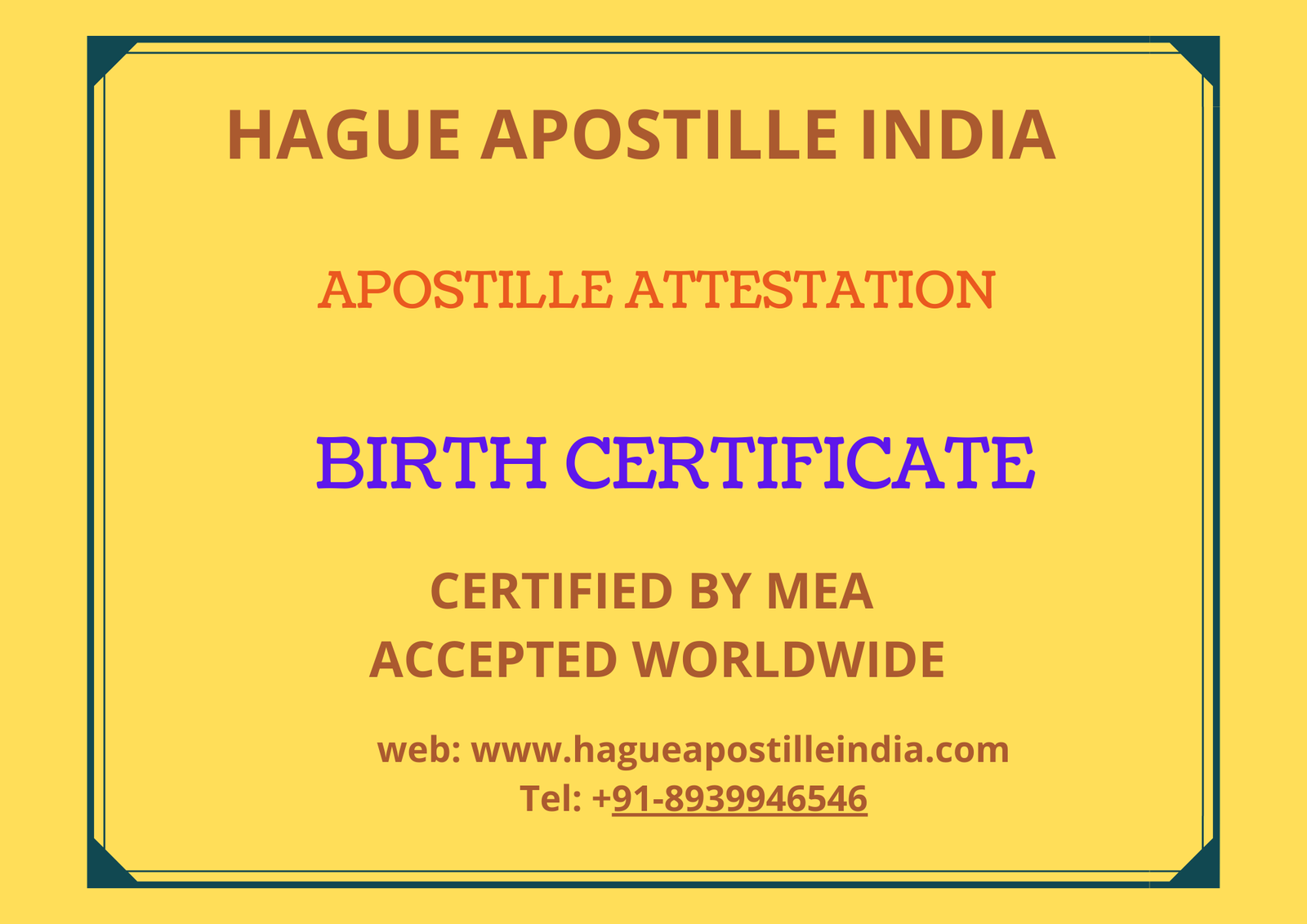 Birth Certificate Apostille